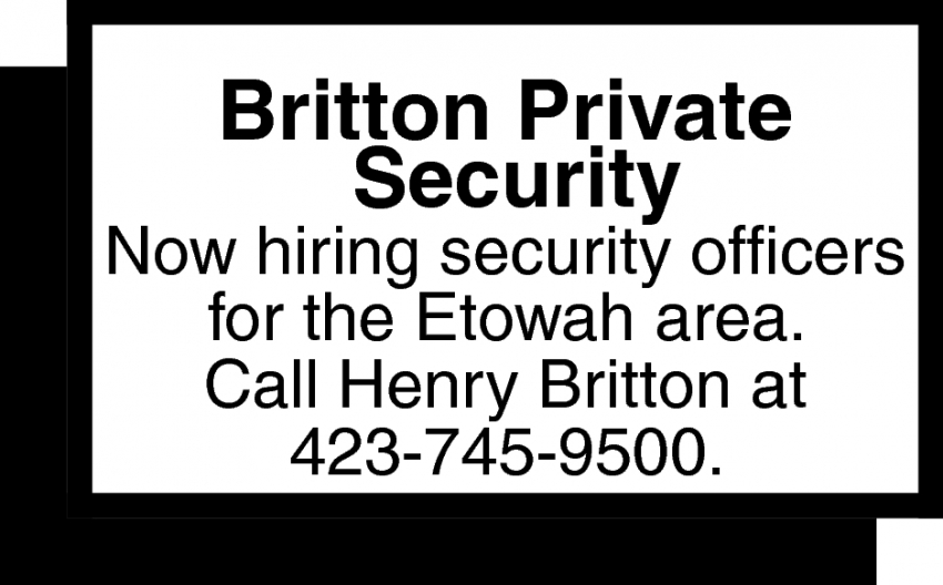 private security jobs