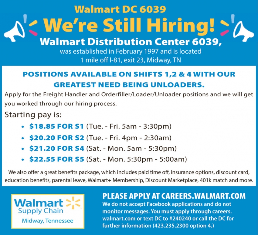 Jobs @  Distribution Centers [Now Hiring!]